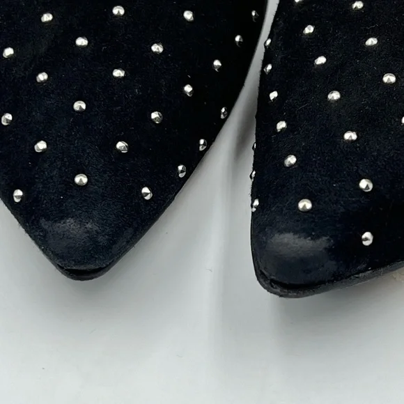 Cole Haan Black Pump Heels Silver Studded Women’s Shoe Sz. 8.5B Holiday Party - Picture 6 of 6